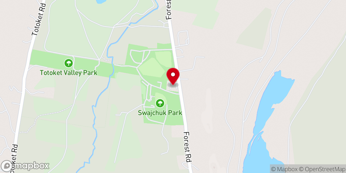 Map showing location of Food Pantry of North Branford