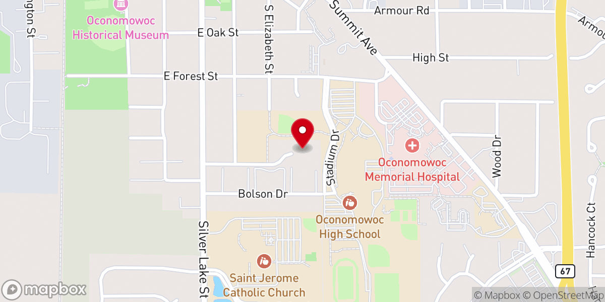 Map showing location of Capstone Church Inc