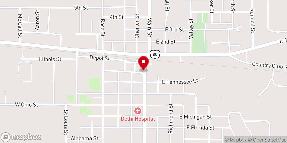 Map showing location of Delhi Church of God In Christ