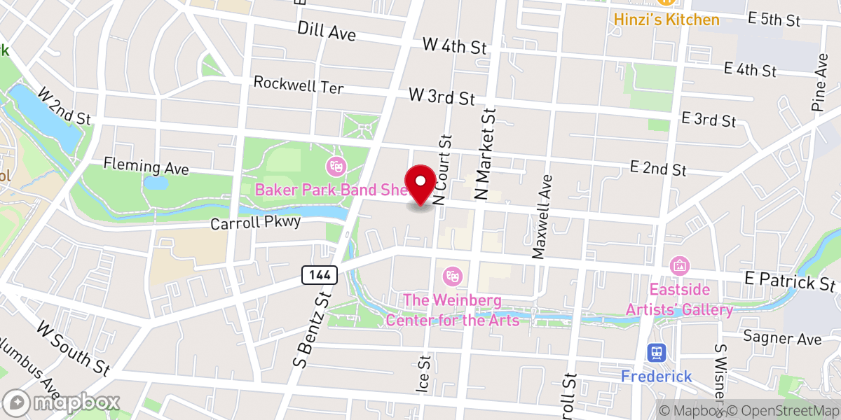 Map showing location of All Saints Episcopal Church