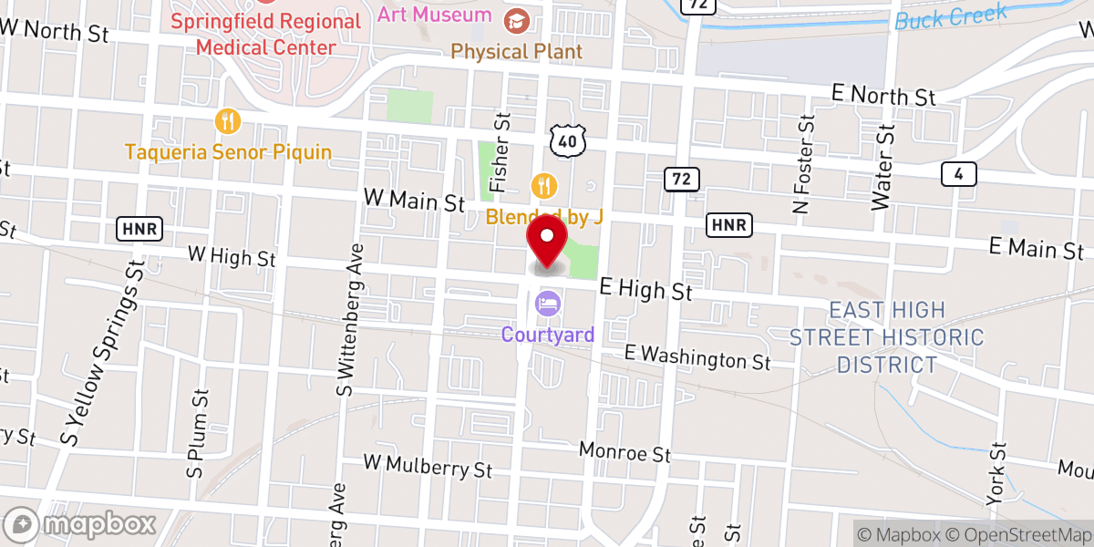 Map showing location of John One Ministries