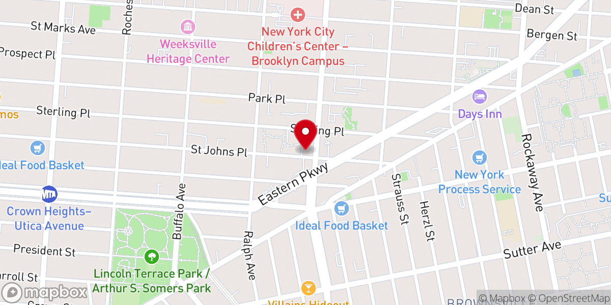 Map showing location of Temple Church Disciples-Christ