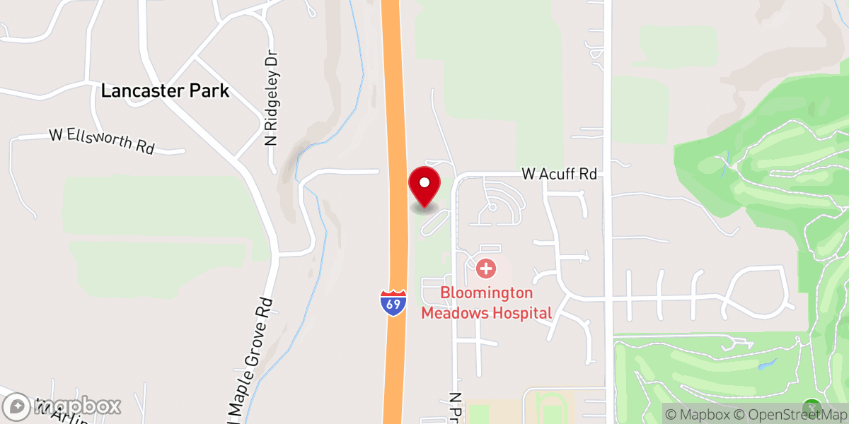 Map showing location of Northside Christian Church