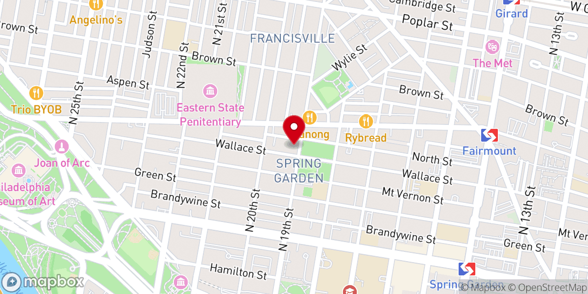 Map showing location of St. Andrew's Lithuanian Catholic Church