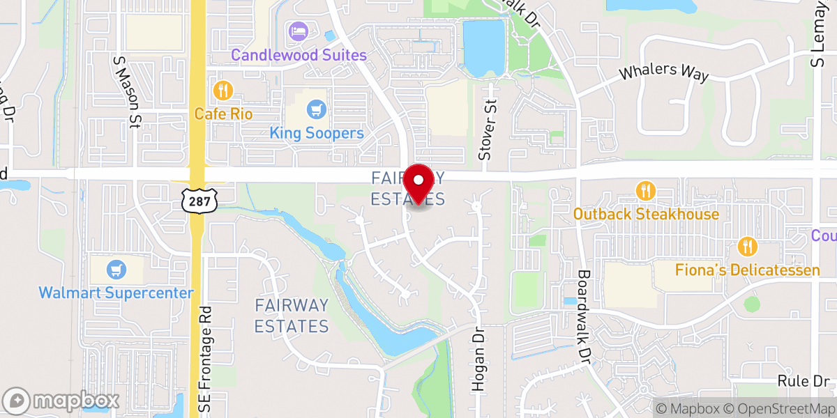 Map showing location of St. Peter’s Evangelical Lutheran Church