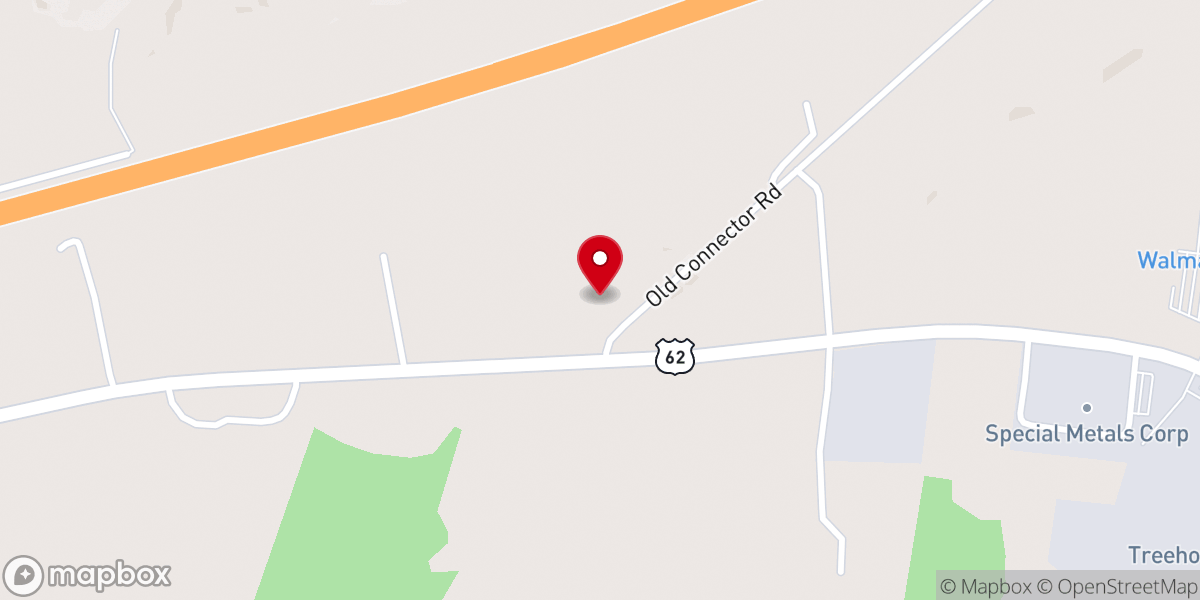 Map showing location of Caldwell-Lyon Baptist Association