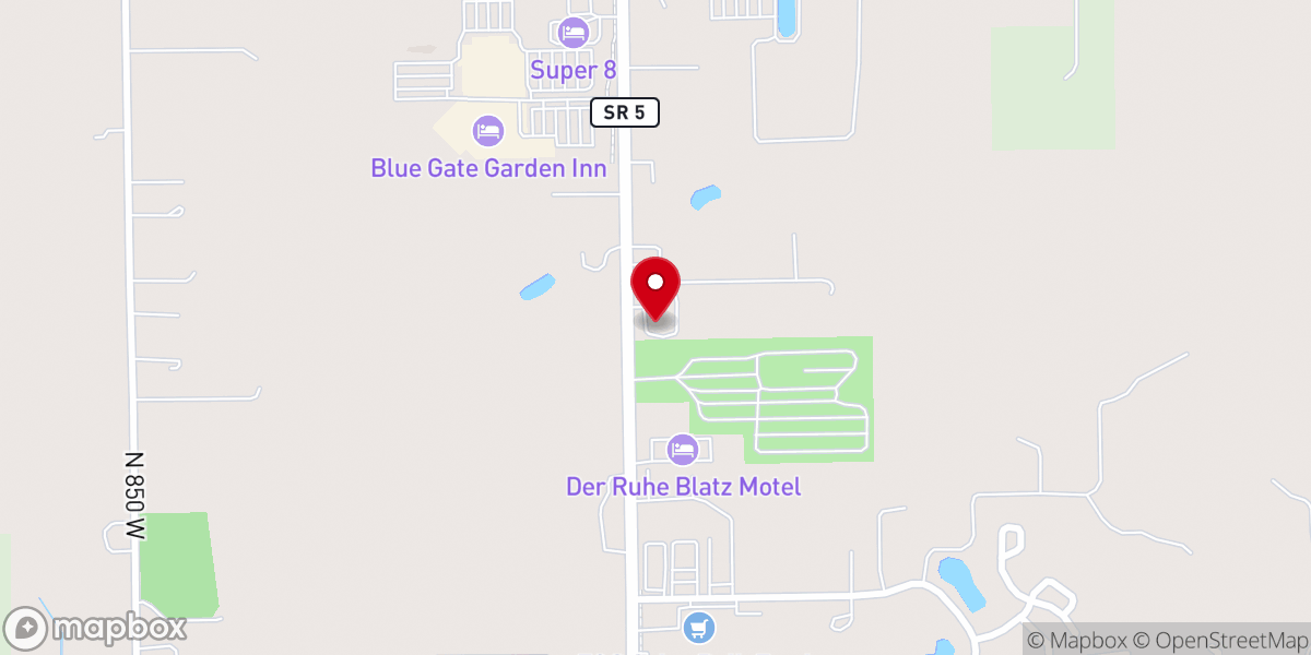 Map showing location of Glow A Christian Bookstore