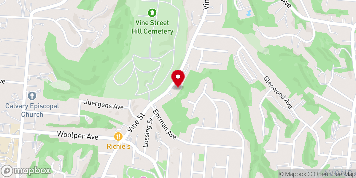 Map showing location of Victory Church of the Nazarene