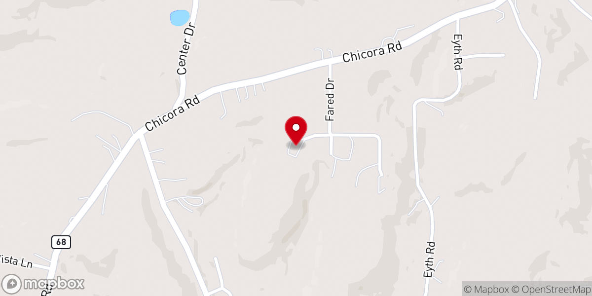 Map showing location of Faith Fellowship Alliance Church