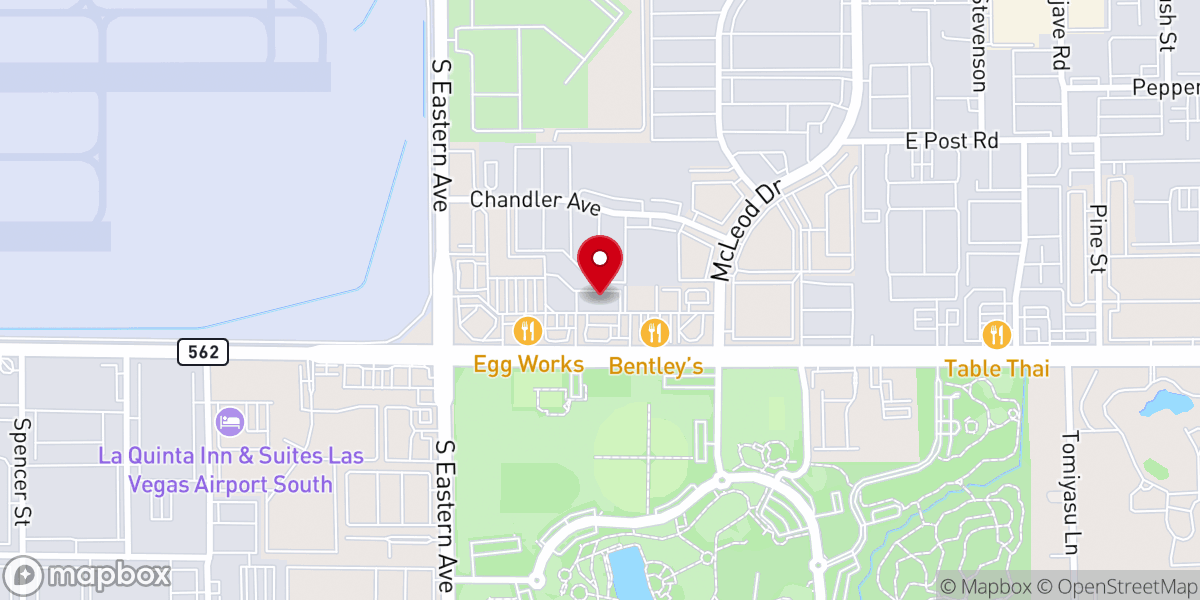 Map showing location of Paradise Calvary Chapel