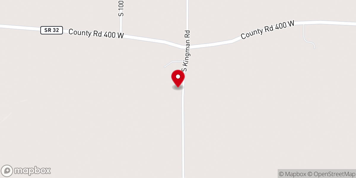 Map showing location of Prairie Creek Church