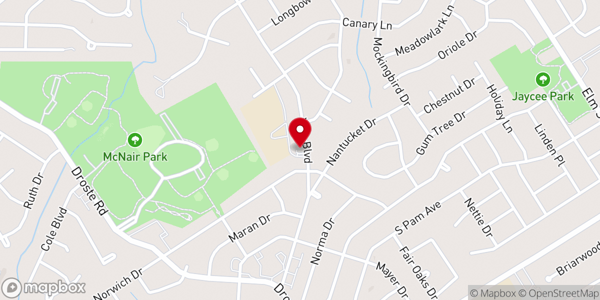 Map showing location of Unity Church of Light