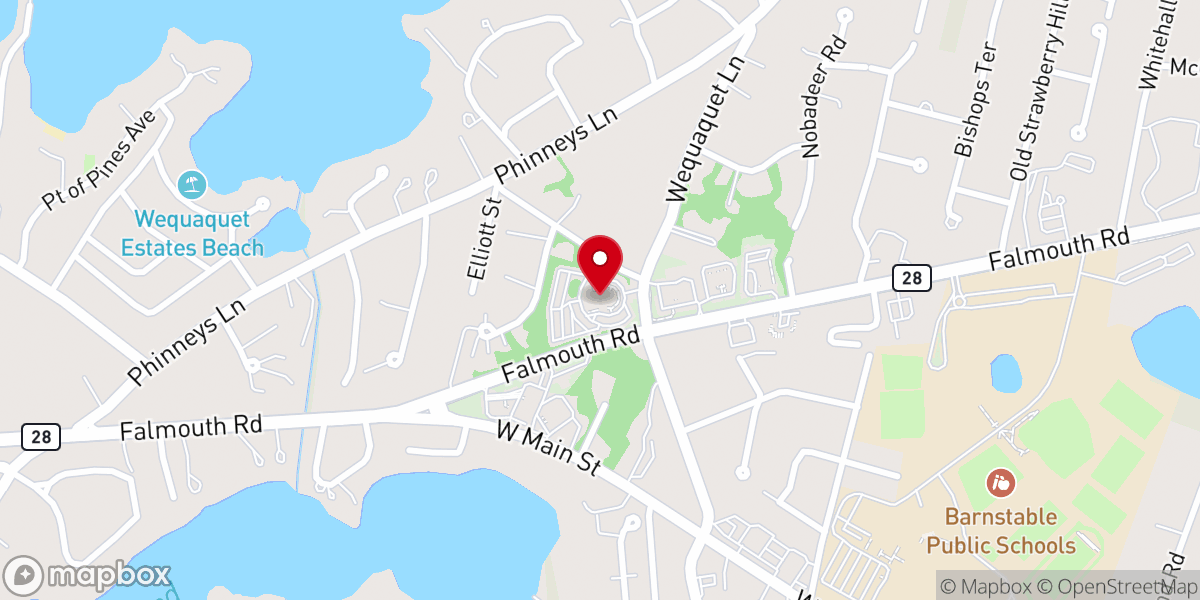 Map showing location of St George Greek Orthodox Church