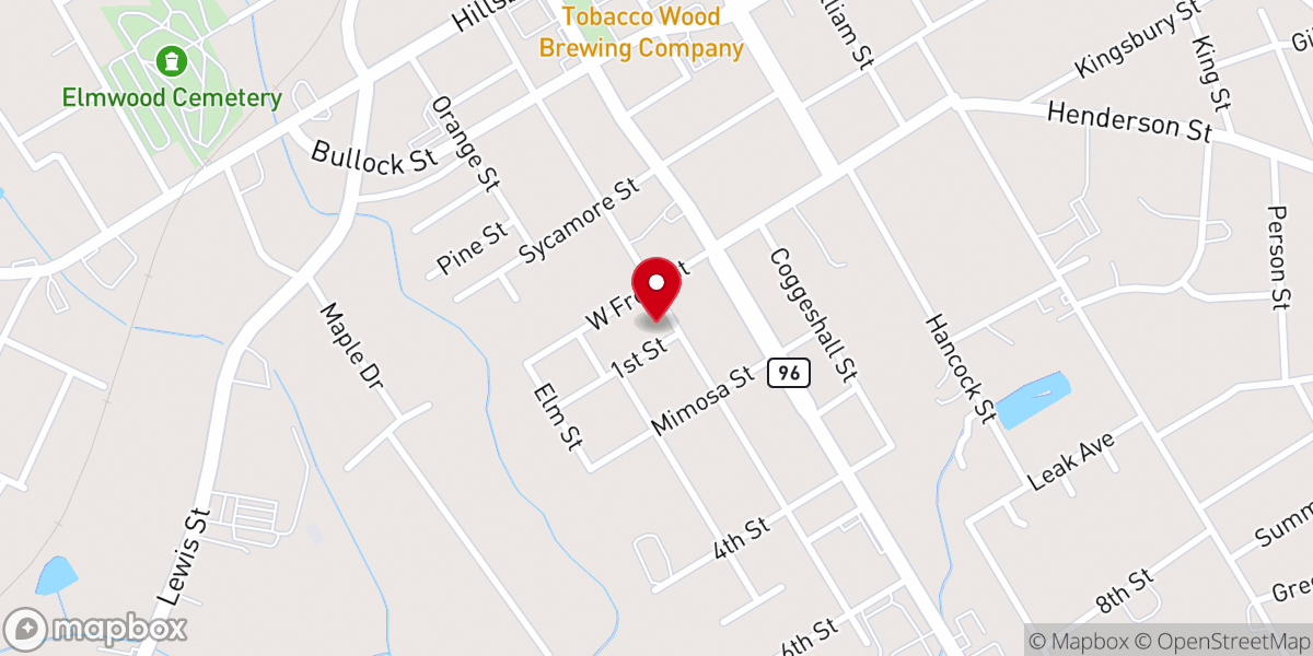 Map showing location of St. Cyprian's Episcopal Church