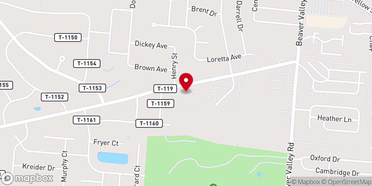 Map showing location of Christ our Hope Anglican Church