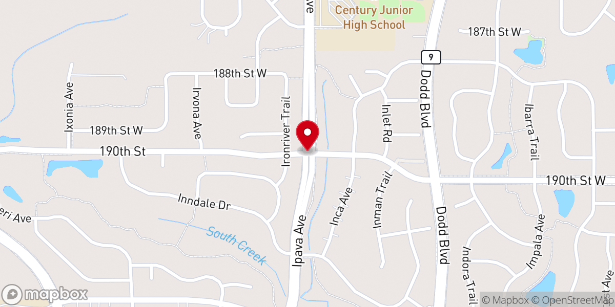 Map showing location of Lowell Lundstrom Ministries Inc