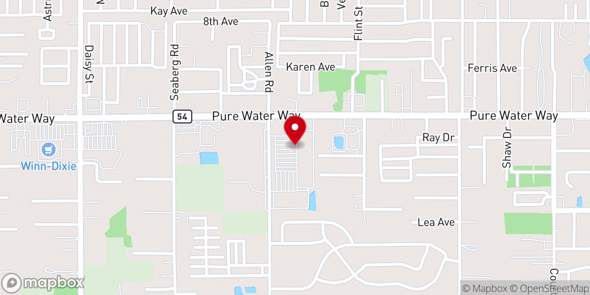 Map showing location of Life's Treasures Zephyrhills