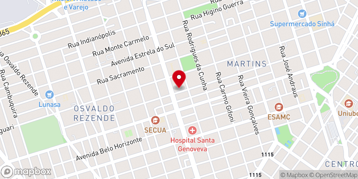 Map showing location of Paróquia Nossa Senhora de Fátima