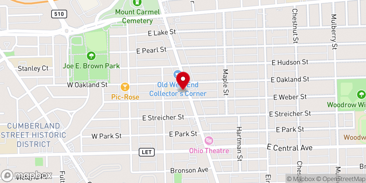 Map showing location of Saints Adalbert & Hedwig Parish