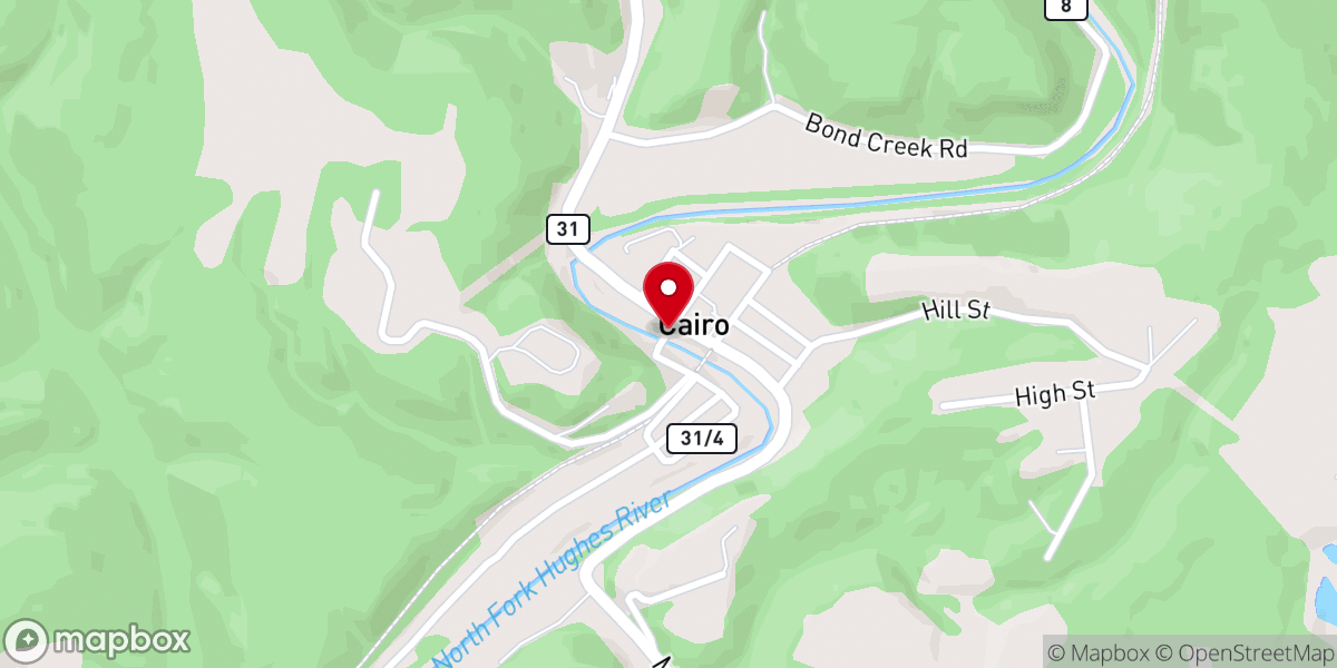 Map showing location of Bell Chapel United Methodist