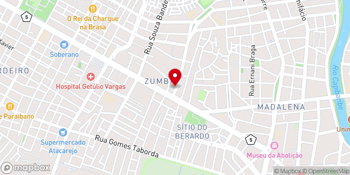Map showing location of IEADPE Caxangá Zumbi (Área 47)