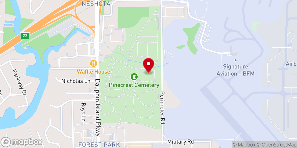 Map showing location of First Step of God House of Repentance Inc
