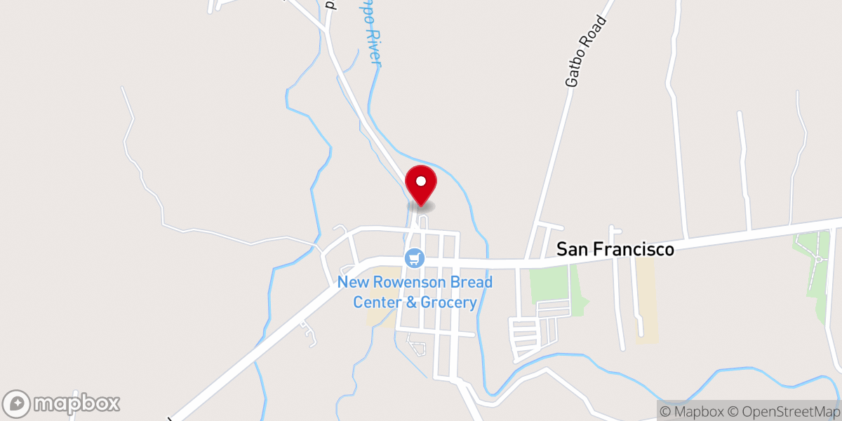 Map showing location of St. Bernard Abbot Parish
