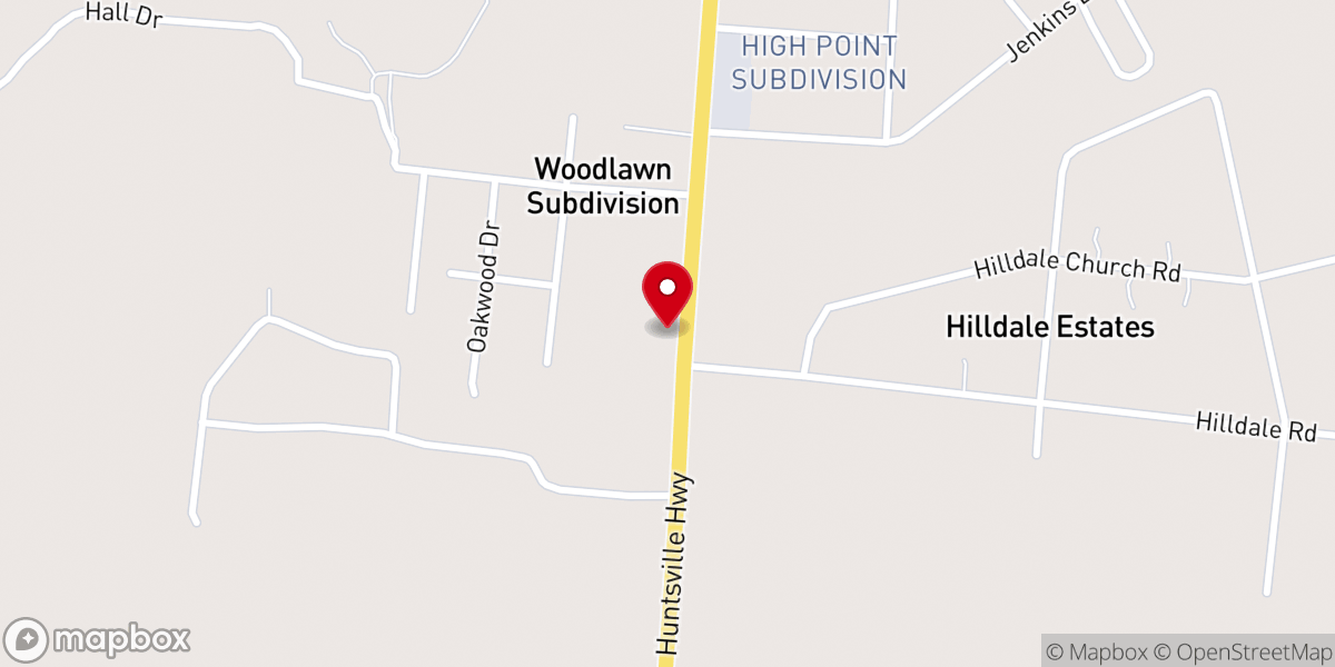 Map showing location of Park City Holiness Church