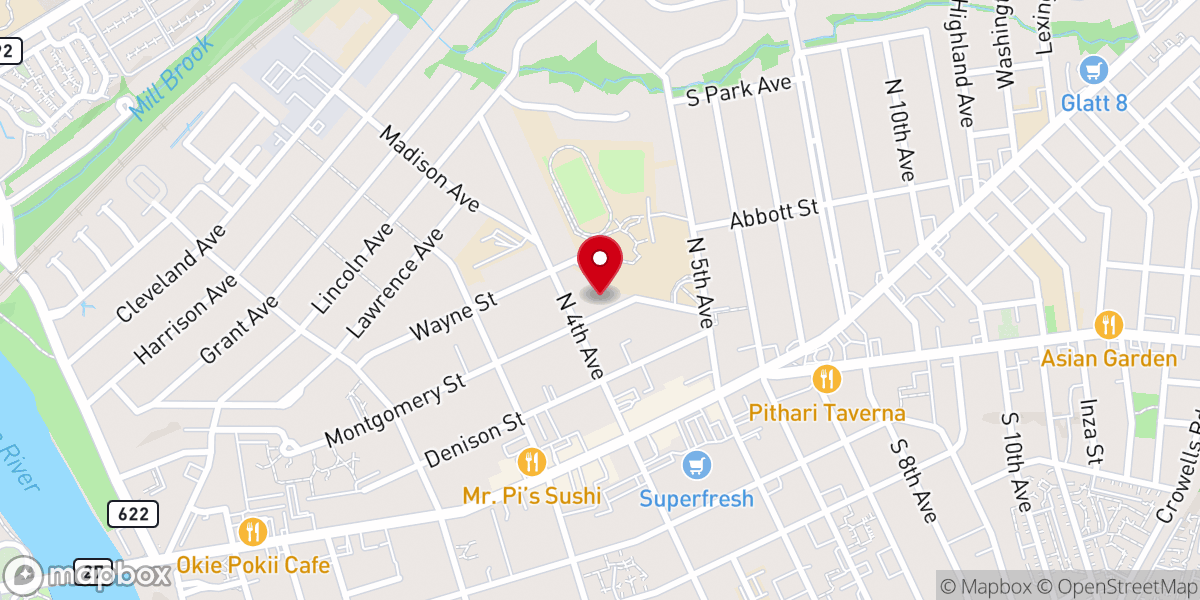 Map showing location of Good Sound Church 좋은소리 교회