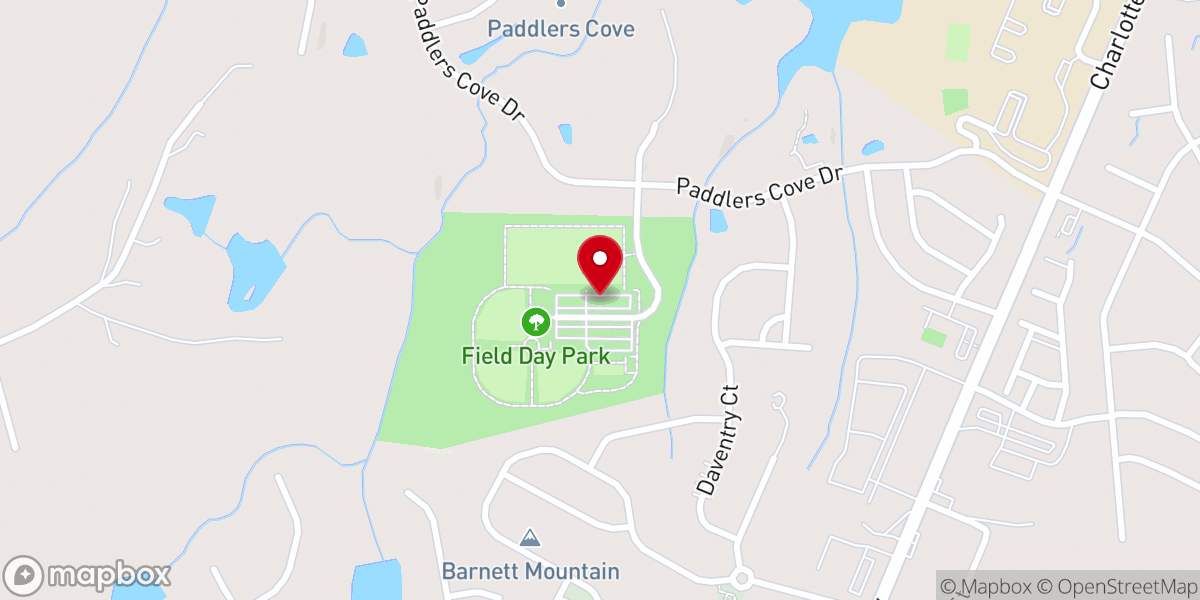 Map showing location of Field Day Park