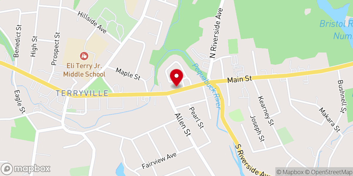Map showing location of St Paul Lutheran Church