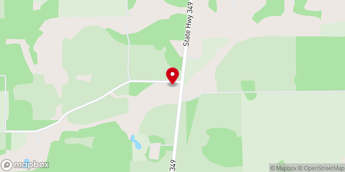 Map showing location of Walker Creek Bethel Baptist Church