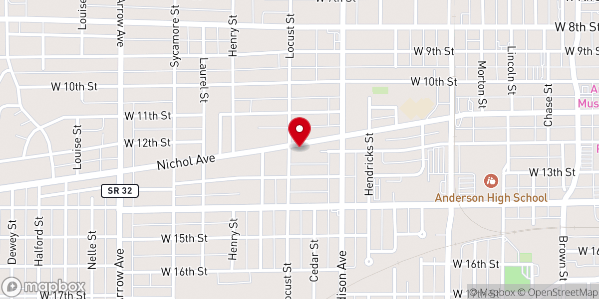 Map showing location of Heavenly Gates Christian Church