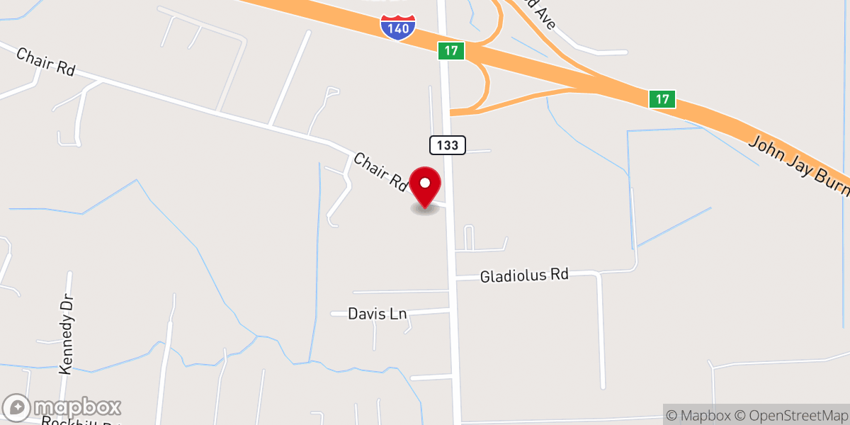Map showing location of St James Ame Church