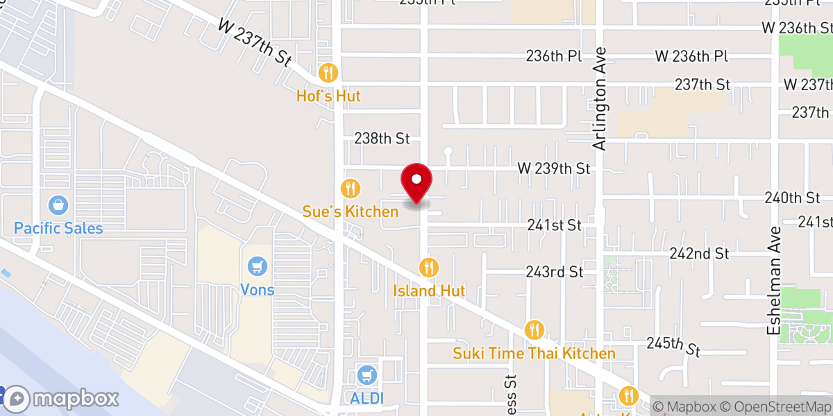 Map showing location of Saint Marks Presbyterian Church