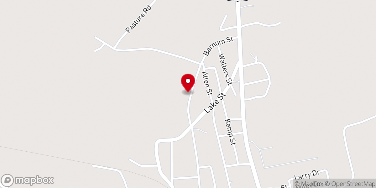 Map showing location of St Peter Baptist Church