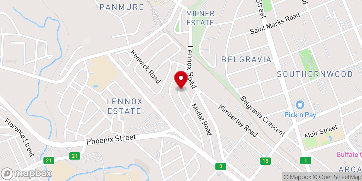 Map showing location of End Time Message Church Assembly