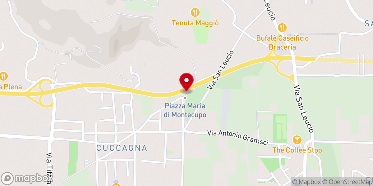 Map showing location of Chiesa Maria SS. di Montecupo