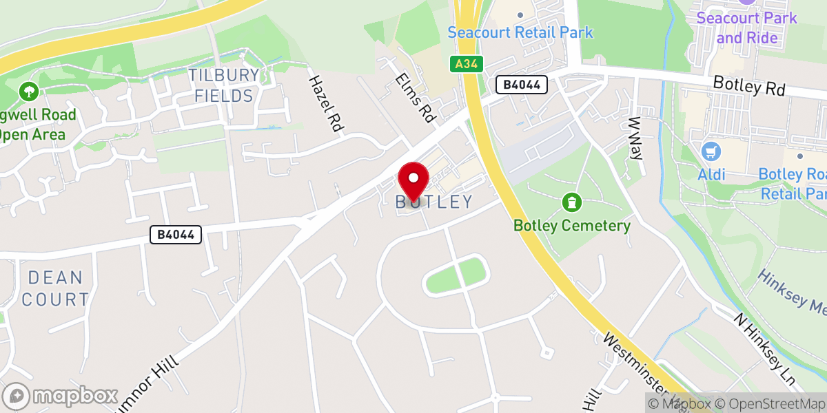 Map showing location of The Potter's House Christian Fellowship Church, Oxford