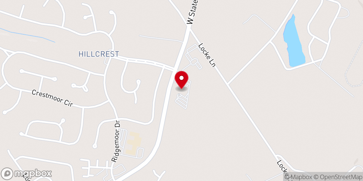 Map showing location of Saint John Community Church