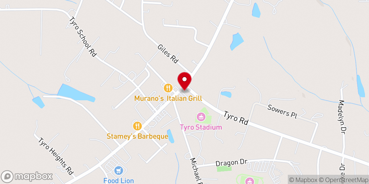 Map showing location of St Luke's Lutheran Church