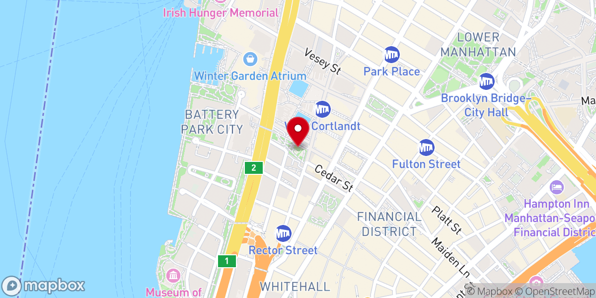 Map showing location of St. Nicholas Greek Orthodox Church