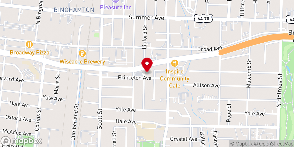 Map showing location of Zion Temple Church of God In Christ