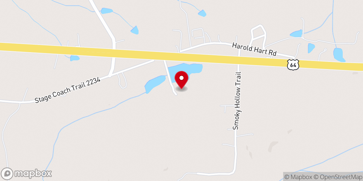 Map showing location of Heaven's Manna Saints of God Ministries
