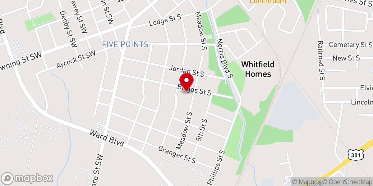 Map showing location of Church of God of Prophecy