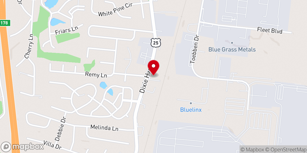 Map showing location of Gathering Place Church