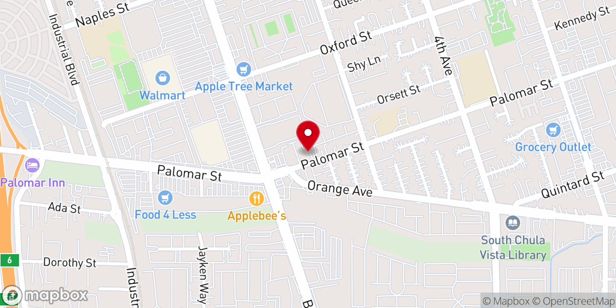 Map showing location of Westside Church
