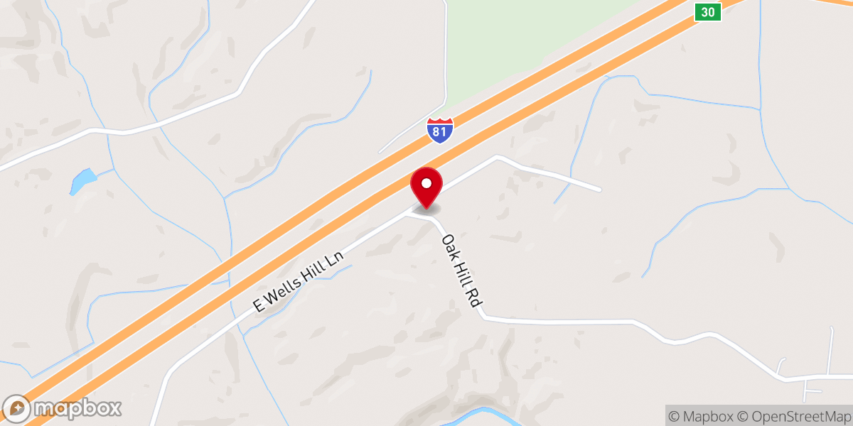 Map showing location of Truth Freewill Baptist Church