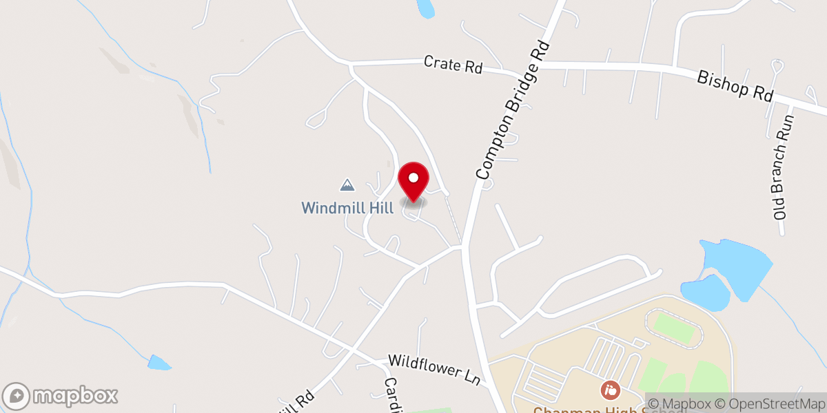 Map showing location of Faith Tabernacle Church