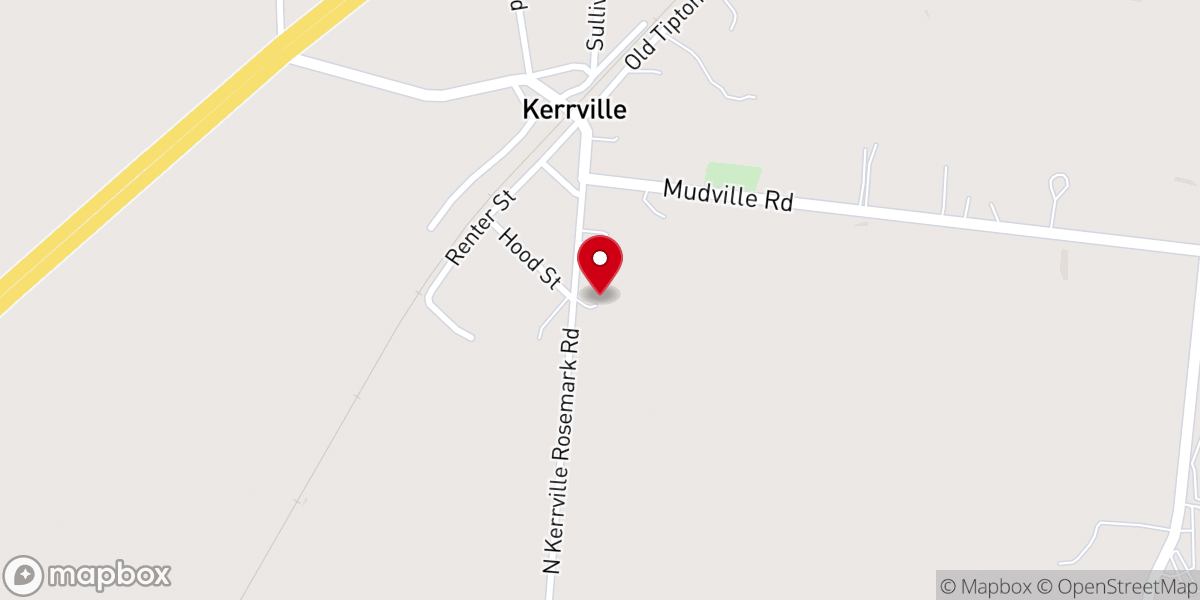 Map showing location of Kerrville Presbyterian Church